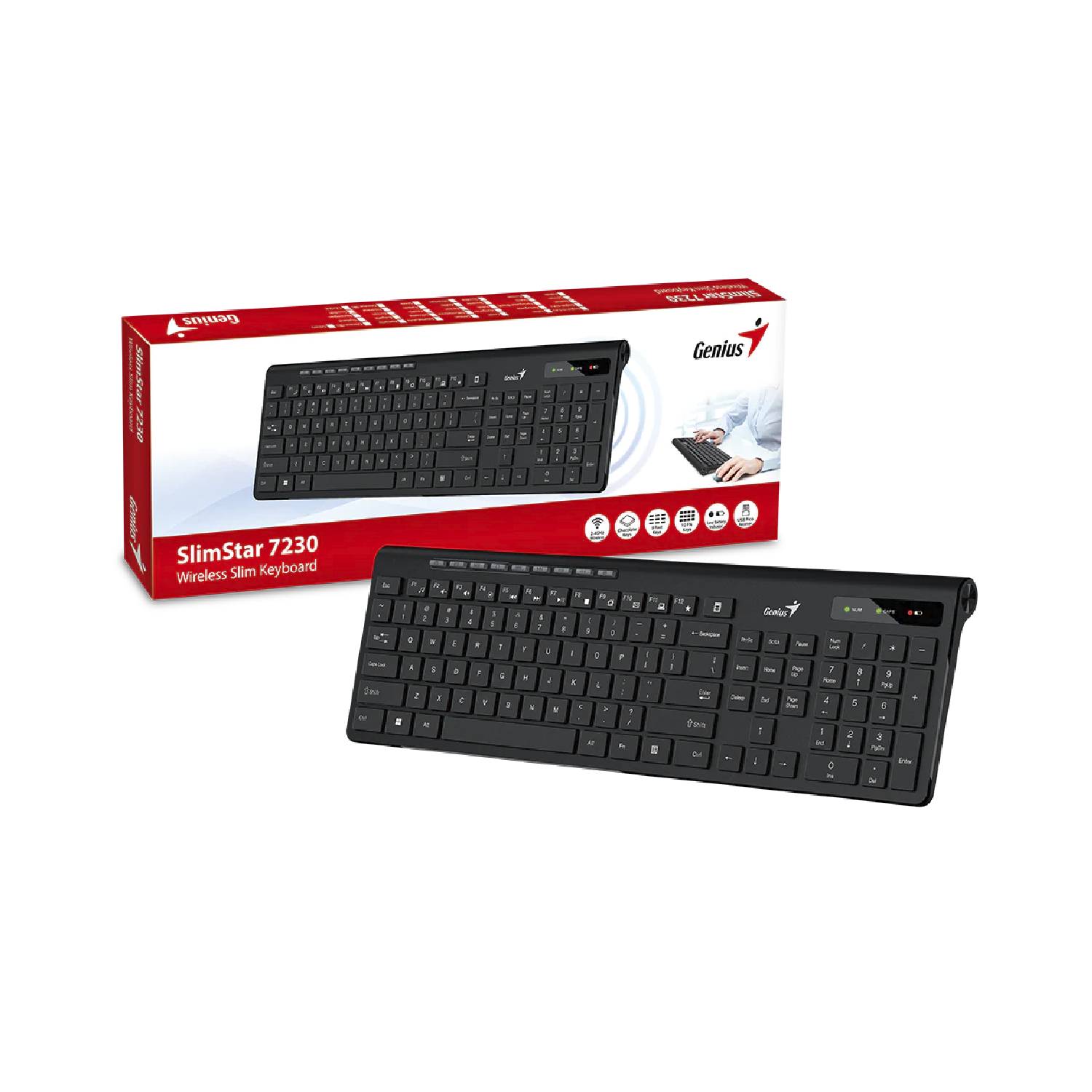 Bàn Phím không dây Genius Slimstar 72305